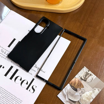 Z Fold7 Case Ultra Thin Mate Slim PC pliage pour Samsung Galaxy Z Fold 7 6 5 4 3 CAS Fold6 Couvercle arrière transparent à l'amortissement