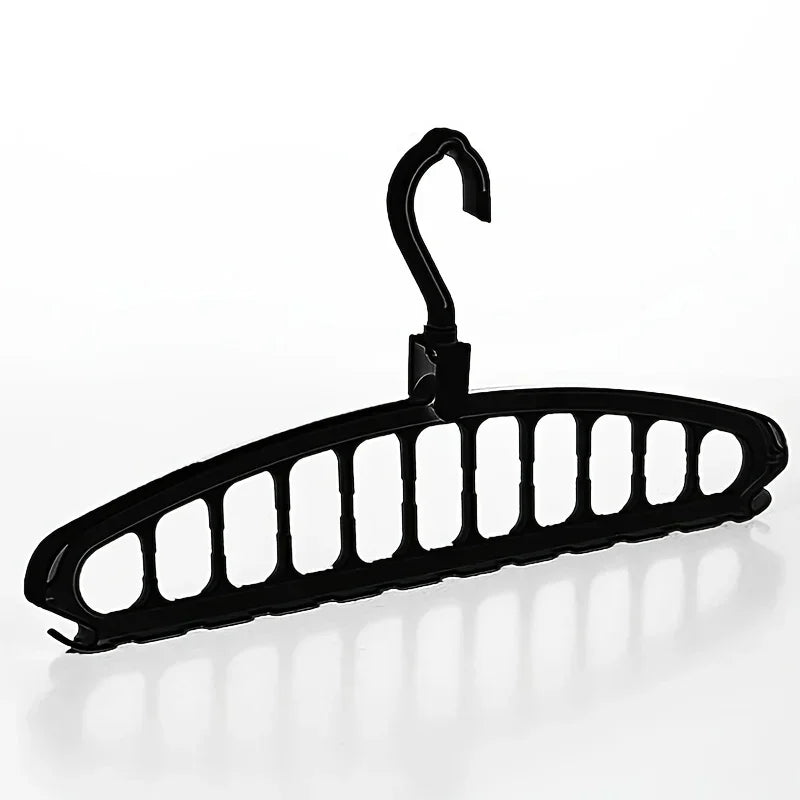 Pliage de vêtements multi-trous cintre non glissée rack de stockage espace sauvegarde de vêtements de vêtements organisateurs pour le pantalon de jean armoire écharpe