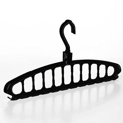 Pliage de vêtements multi-trous cintre non glissée rack de stockage espace sauvegarde de vêtements de vêtements organisateurs pour le pantalon de jean armoire écharpe