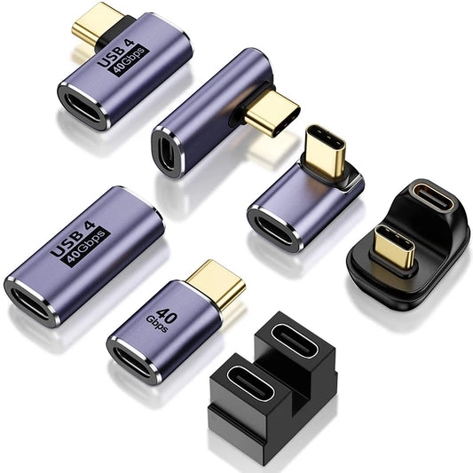 PD 100W USB 40 Gbps Terrain de données USB 4.0 Thunderbolt 4 Type C Male vers le connecteur féminin Extenseur pour les ordinateurs portables du téléphone mobile