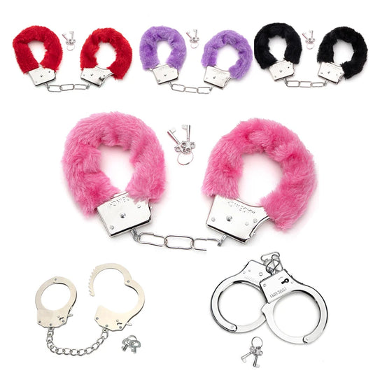 Accessoires érotiques Toys sexuels 2pc BDSM Bondage menottes pour les contraintes sexuelles Cuffs Fetish Adult Couples Games Produits sexuels