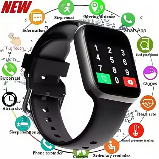 Smart Watch multifonction pour les hommes femmes enfants appels Bluetooth, rate cardiaque et moniteur SPO2, suivi du sommeil | Compteur de pas