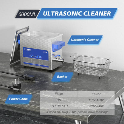 GT Sonic 2L 3L 6L 9L 13L 20L 27L 600W Ultrasonic Clean Degasing Timer Timer Digital Ultra Sonic Bath Nettoyer Basher