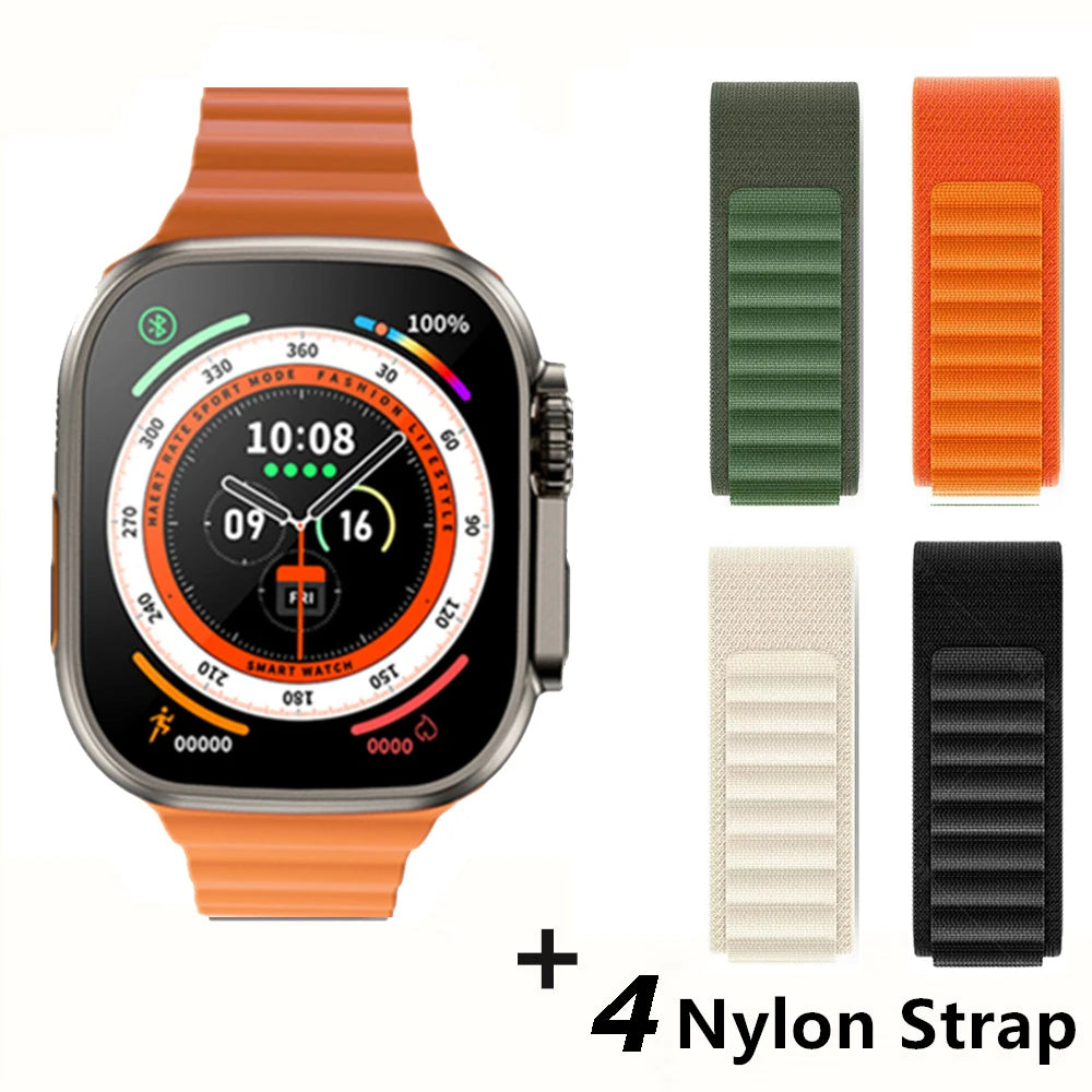 Pour Apple Smart Watch 10 Ultra X 3 Pro Max Gen2 49 mm AMOLED SMARTWATCH RACHAGE RATIFIQUE CHARGE WIRE SANS MEN FEMMES POUR SPORT