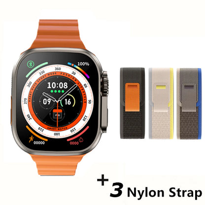Pour Apple Smart Watch 10 Ultra X 3 Pro Max Gen2 49 mm AMOLED SMARTWATCH RACHAGE RATIFIQUE CHARGE WIRE SANS MEN FEMMES POUR SPORT