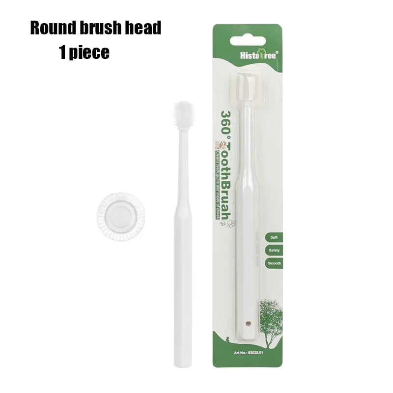 360 degrés Brosseuse à dents pour animaux Brussage de chat Ajout Bad halete tartre de dents CATER