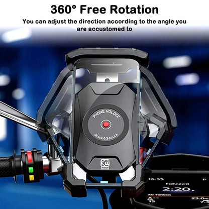 Porte-téléphonie de moto étanche Charge sans fil de charge mobile MOBILE MIRMOIRE MIROIR USB CHARGEUR USB PRÉDICATION À 360 degrés pour Moto