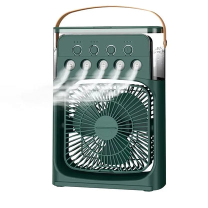 3 po en 1 ventilateur climatiseur ménage petit refroidisseur d'air LED LED LEMILLE PORTABLE HUMIDIFICATE