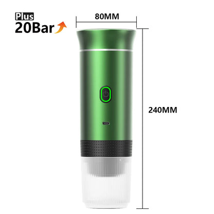 Machine de café à expresso électrique sans fil pour cafetière de camping en voiture et à domicile