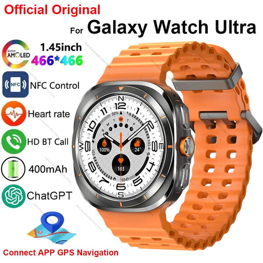 2025 Nouveau original pour Galaxy Watch Ultra Smartwatch AMOLED CHATGPT GPS NFC COMPAS