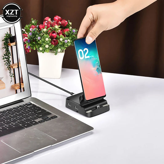 8 en 1 de type C Hub Dosting Station Stand Dex Pad Station USB C à HDMI Compatible Dock Power Charger Kit pour Samsung