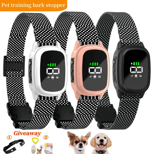 YHLC Automatic Antibarking Dog Collar, bouc-écard rechargeable, arrêt Barkin, collier de formation électrique pour chien
