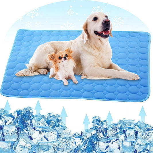 Tapis de chien refroidissement tapis d'été pour chiens chat glace de soie couverture canapé-couverture respirant lit de compagnie de chien de chien été lavable pour petit grand chien chat