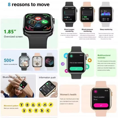 New Watch 10 Smart Watch Men Température corporelle BT Appelez NFC toujours exposée