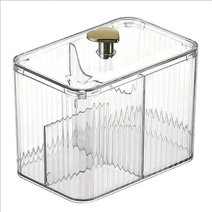 Acrylic Swabs Cosmetic Organizer Storage Box Desktop Dust-Proof Makeup Removal Cotton Lipstick Cosmetics Organization Holder