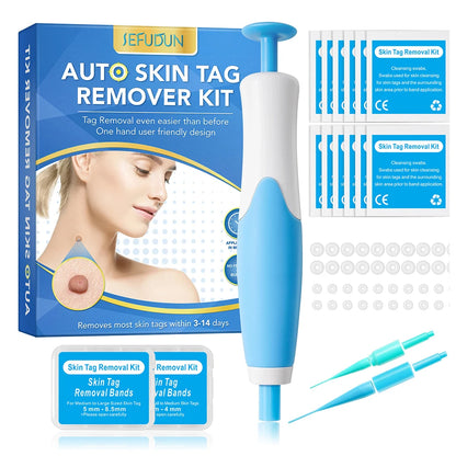 2 en 1 Micro Micro Skin Tag Dispositif Dispositif standard et micro-étiquette de peau Kit d'élimination de la peau