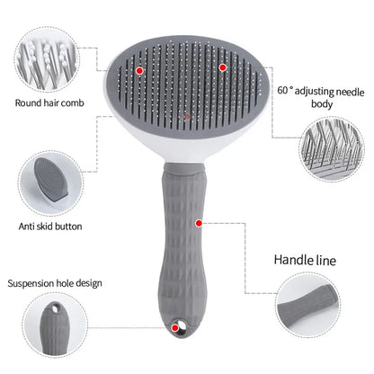Auto-nettoyage des animaux de compagnie enlever le peigne Cat Slilick Brush Repuplage des cheveux pour animaux de compagnie pour les chats brosses de toilettage peignes pour chiens accessoires de chat