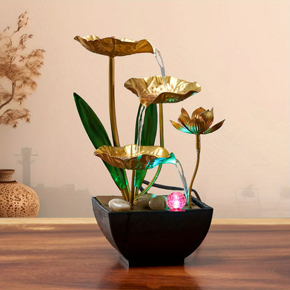 Petite fontaine intérieure Humidificateur automatique Décor de bureau pour le salon et la détente de la chambre