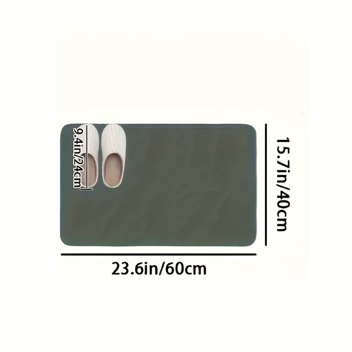 Super Absorbent Diatom Mud Bathroom Mat - Quick-Drying, Non-Slip Water-Absorbing Floor Mat, Soft And Comfortable, Suitable for Bathrooms, Showers, Laundry Rooms, Bedrooms, Living Rooms, Door Mats, Kitchen Mats, Machine Washab