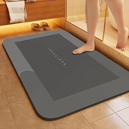 Super Absorbent Diatom Mud Bathroom Mat - Quick-Drying, Non-Slip Water-Absorbing Floor Mat, Soft And Comfortable, Suitable for Bathrooms, Showers, Laundry Rooms, Bedrooms, Living Rooms, Door Mats, Kitchen Mats, Machine Washab