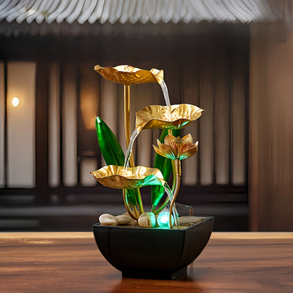 Petite fontaine intérieure Humidificateur automatique Décor de bureau pour le salon et la détente de la chambre